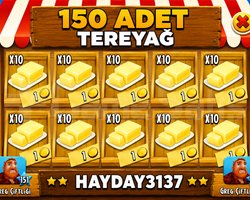 150 adet tereyağ