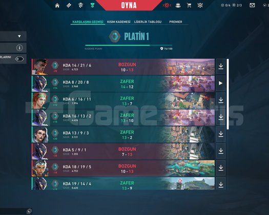 48 Level Plat 1 Battlepass açık
