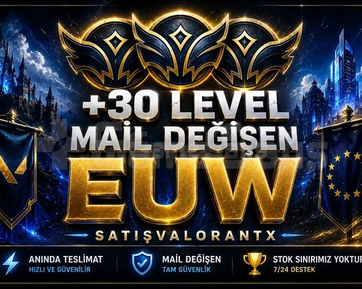 EUW + UNRANKED + MAİL DEĞİŞEN + HESAPLAR!