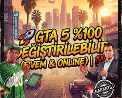 GTA 5 100 DEĞİŞTİRİLEBİLİR FIVEM & ONLINE