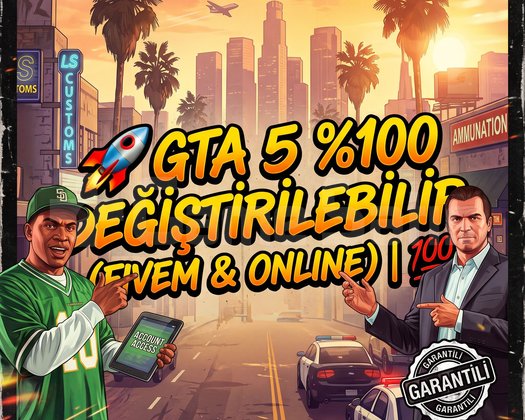 GTA 5 100 DEĞİŞTİRİLEBİLİR FIVEM & ONLINE