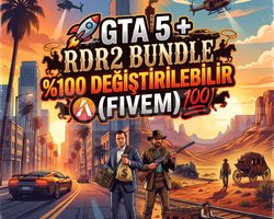 GTA 5 + RDR2 BUNDLE 100 DEĞİŞTİRİLEBİLİR FIVEM