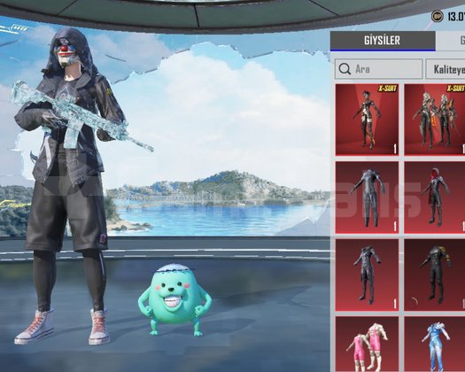 PUBG MOBİLE 67 KOLEKSİYON BUZ 7 MASKARA 7 148 DEST