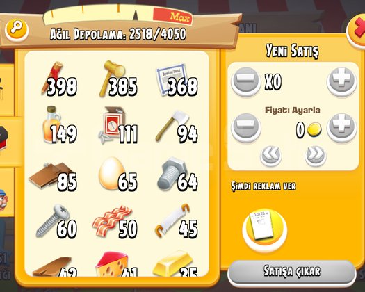 74 SEVİYE 4000 AĞIL 3150 AMBAR 900 ARAZİ MALZEMESİ