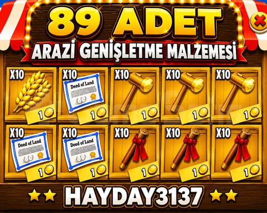 89 ADET ARAZİ GENİŞLETME MALZEMESİ HEMEN TESLİM