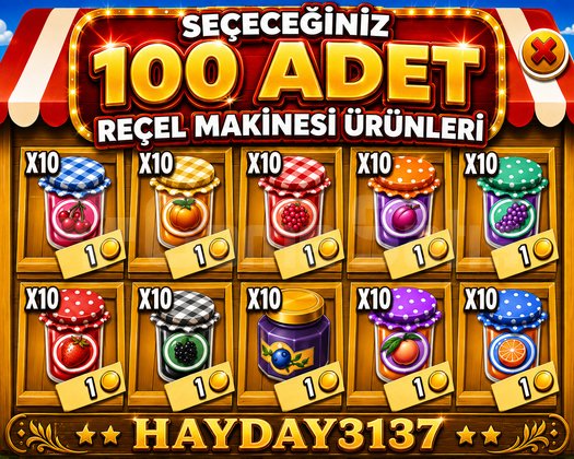 REÇEL MAKİNESİ ÜRÜNLERİ