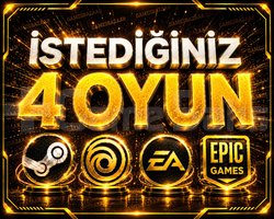 İstediğiniz 4 Oyun +Garanti