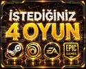İstediğiniz 4 Oyun +Garanti