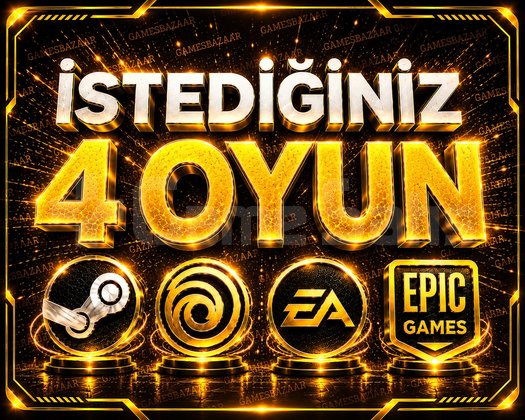 İstediğiniz 4 Oyun +Garanti