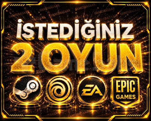 İstediğiniz 2 Oyun +Garanti