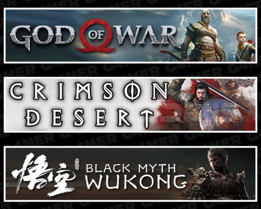 God Of War +Crimson Desert +Black Myth Wukong