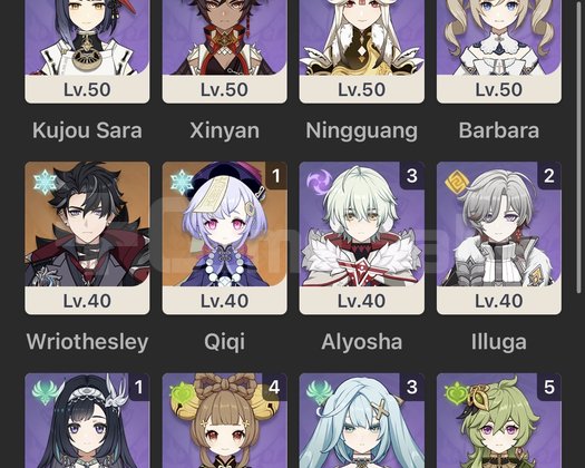 Genshin AR 59 Hesap