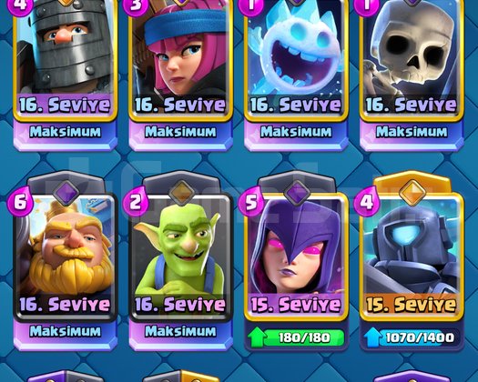 SUPERCELL ID14000kupa CR+15sv COC+50 seviye hd