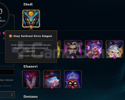 540 LVL 13 YILLIK 256 KOSTÜM ZÜMRÜT ELO HESAP