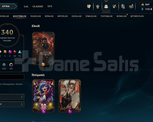 MASTER 250LP  350SKİN HİGH MMR +30LP GAİN