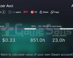 SATILIK TEMİZ STEAM HESAP
