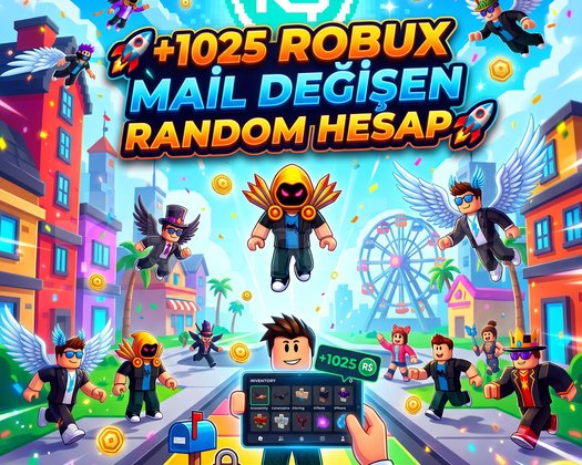 +1025 ROBUX ENVANTERLİ MAİL DEĞİŞEN RANDOM HESAP