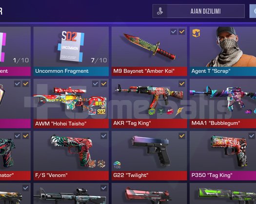 Amber koi bayonetli yüksek elolu main çar