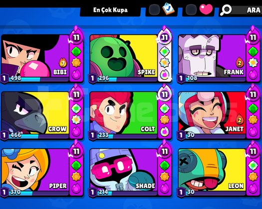 Brawl stars hesap