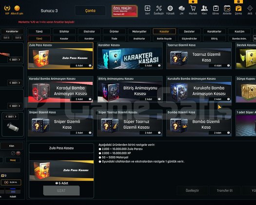 69K Materyalli 53 Seviye Zula Hesabı