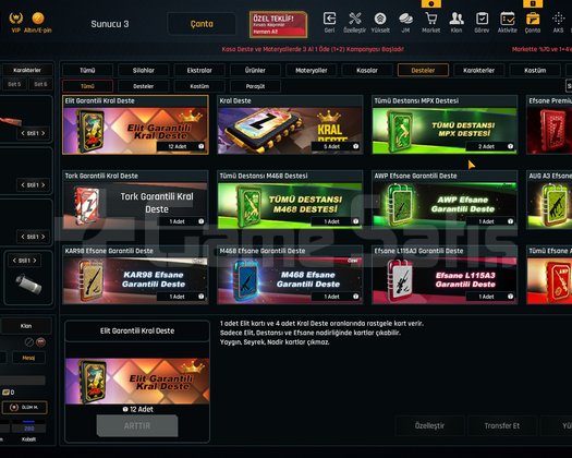 69K Materyalli 53 Seviye Zula Hesabı