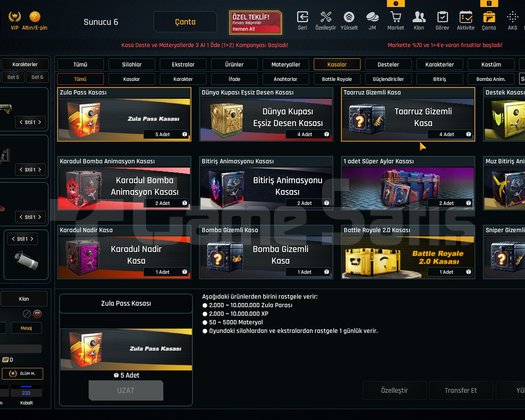 44K Materyalli 52 Seviye Zula Hesabı