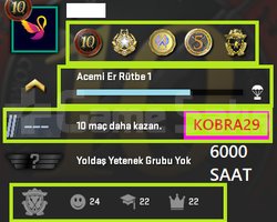 ANINDA TESLİM !6000 SAAT ! 5 MADALYA 46 WİN FACEİT