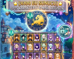 100 EU SUNUCU 5-25 KARAKTERLİ & MAİL DEĞİŞEN
