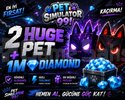 2 RANDOM HUGE PET + 1M DIAMOND en ucuz