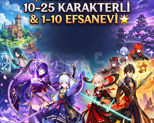 100 EU SUNUCU 10-25 KARAKTERLİ & 1-10 EFSANEVİ