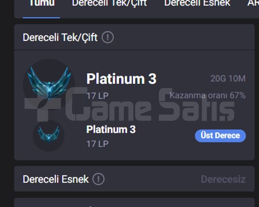 PLAT 3 / BOL MAVİ ÖZ / 67 WR !!!