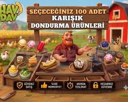 Seçeceginiz 100 adet dondurma ürünleri