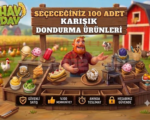 Seçeceginiz 100 adet dondurma ürünleri