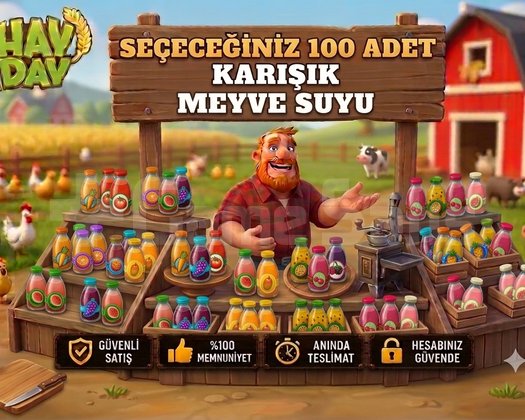 Seçeceginiz 100 adet meyve suyu çeşitleri