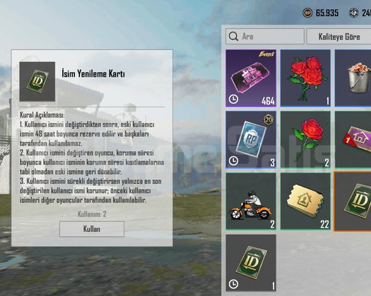 TEK BAĞ !! PLATİN V + ID KARTI ++