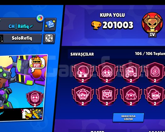 Brawl Stars 2026 Kurulu TR 182 201.000 Kupa Hesap