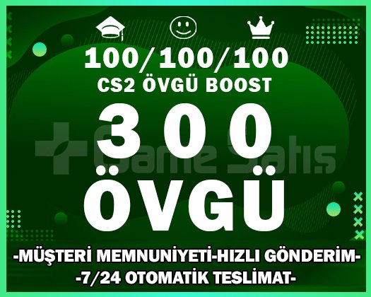 Yeşil Faktör 300 CS2 ÖVGÜ BOOST