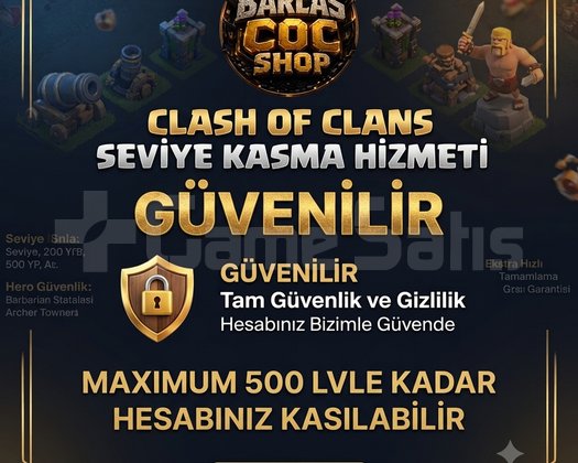 Clash of clans lvl kasma hizmeti