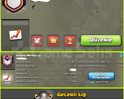 26 SEVİYE!! USTA 2!! FIRSAT KLAN!!