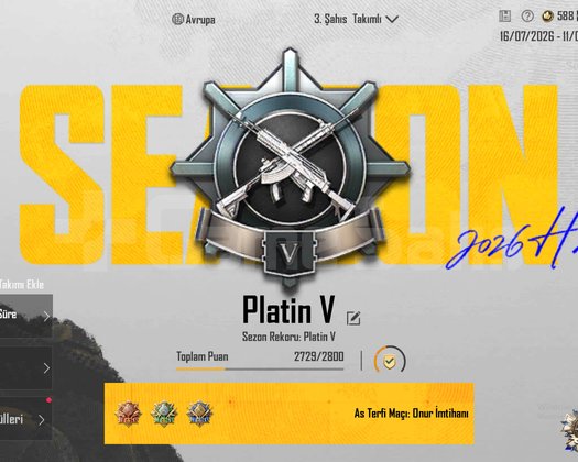 TEK BAĞ !! PLATİN V + ID KARTI ++
