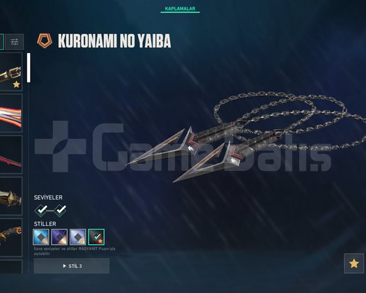 VCT 25 KARAMBİT//KURONAMİ NO YAIBA//8 VANDAL!!