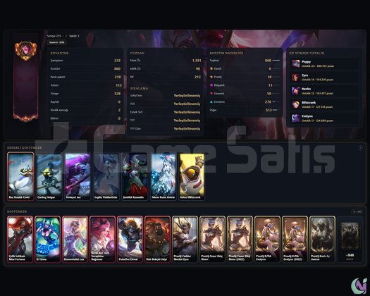 EUW | 860 KOSTÜM | 3 YIL İNAKTİF | TEL ONAYSIZ