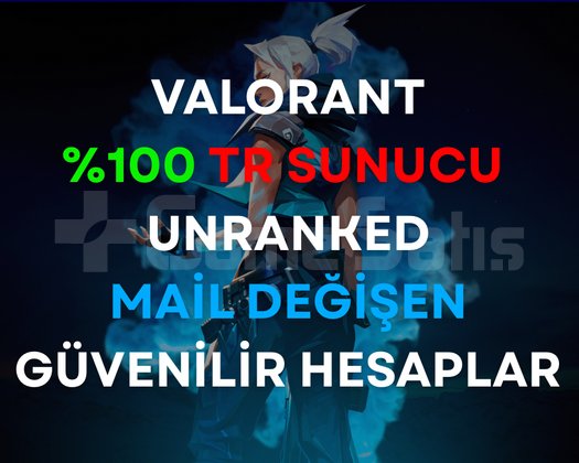SANİYESİNDE TESLİM TR UNRANKED HESAP