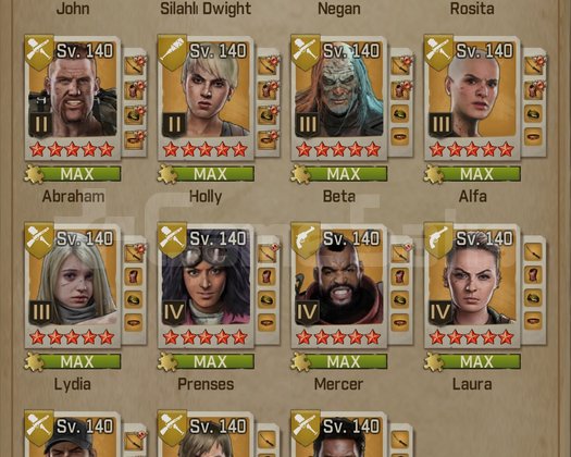 600 M gücündeki twd survivors hesabı kaçmaz!!