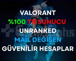 ANINDA TESLİM TR UNRANKED 20 LVL MAİL DEĞİŞEN