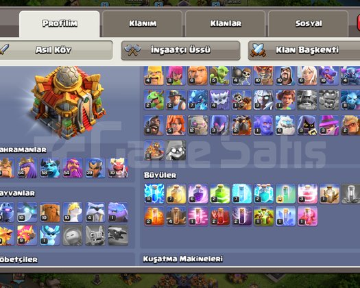 TH16 FULL MAX!! YÜKSEK SAVUNMA!! SAĞLAM HERO!!!