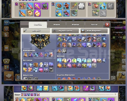 TH17 MAX HESAP | +6 ARKA PLAN | +24 HERO KOSTÜMÜ