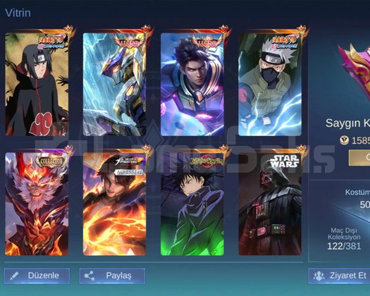 JUL JJK NARUTO/HAYA NARUTO/VALIR KOF/ARGUS SW/2LEG