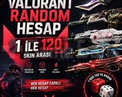VALORANT RANDOM HESAP | 1-120 SKIN ARASI |