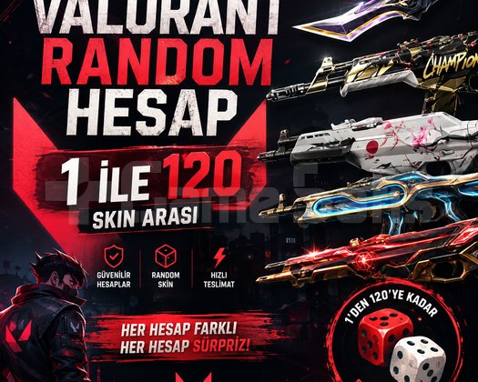 VALORANT RANDOM HESAP  | 1-120 SKIN ARASI  |